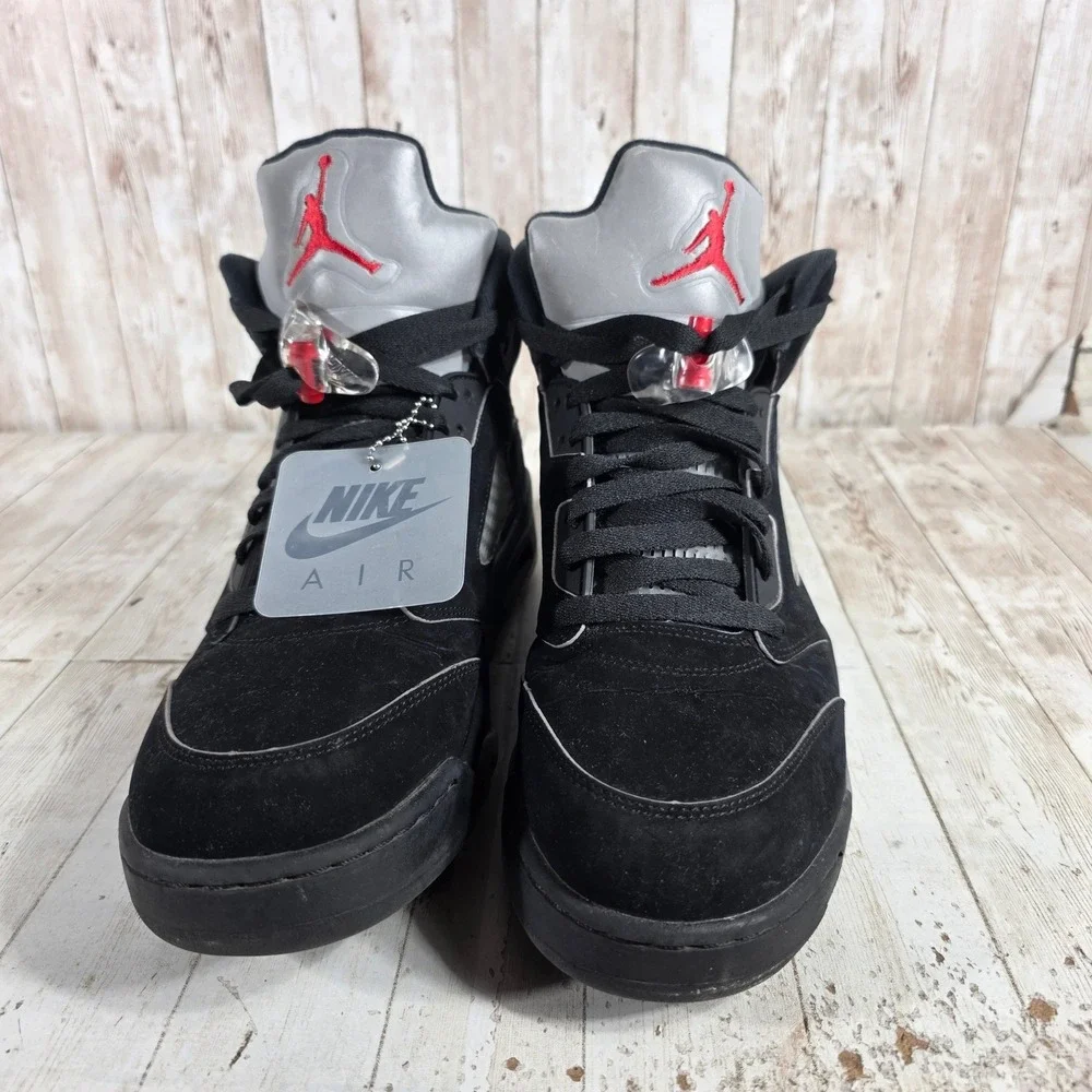 Jordan 5 Retro Metallic Black 2024 Mens High Top Sneakers HF3975-001 Size 13